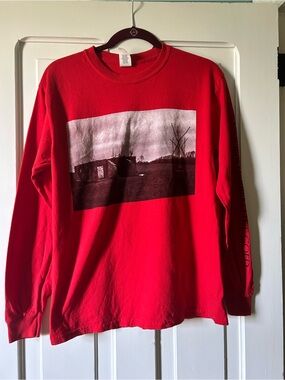Wiegedood Black Metal Red Long Sleeve Graphic Tee - unisex
